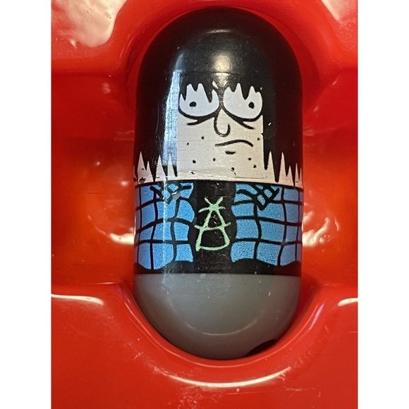 Mighty Beanz HEAVY METAL BEAN #2 Series 1 Collectible Toy Black Blue - Picture 1 of 8